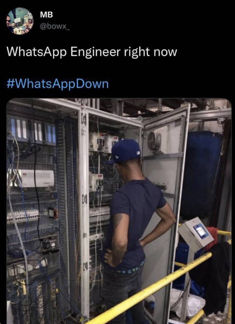 How did you find out that WhatsApp was down today? 